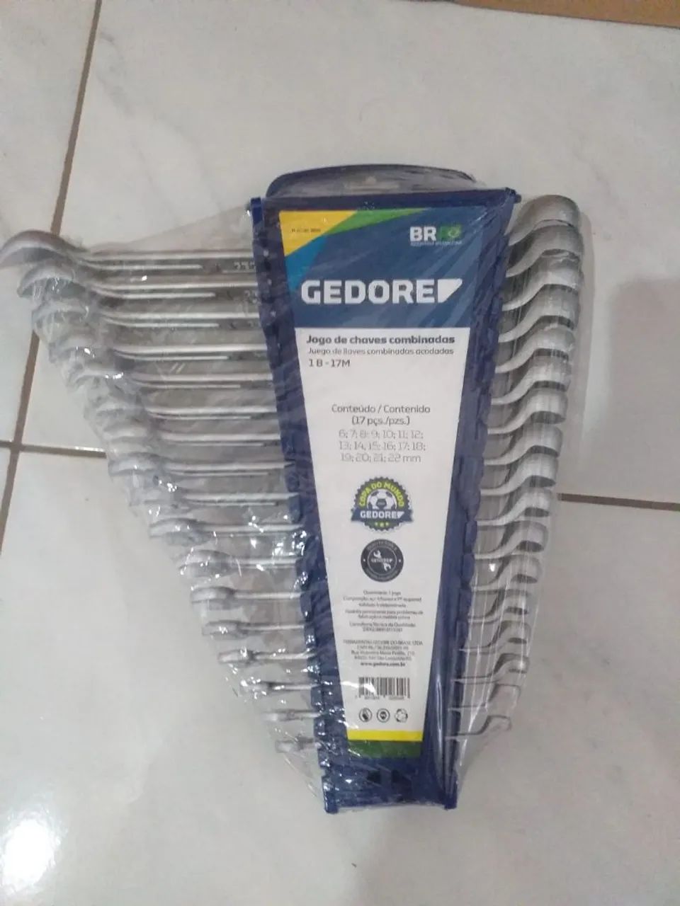 Jogo de Chaves Combinadas GEDORE 17 peças 6a22mm - Foto 6