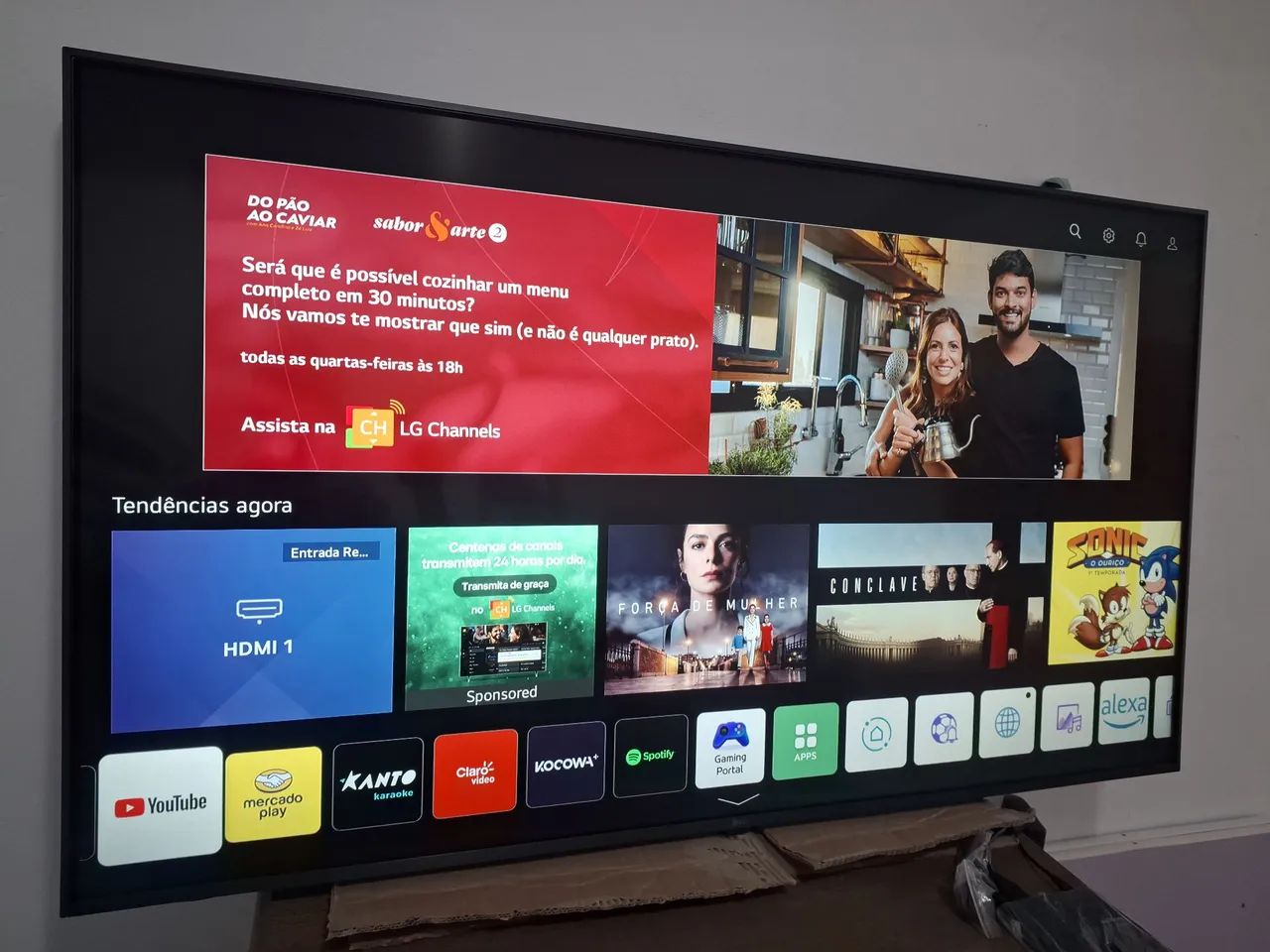 Smart TV LG 50" 4K UHD LED Alexa, ThinQ AI, impecável !!!!