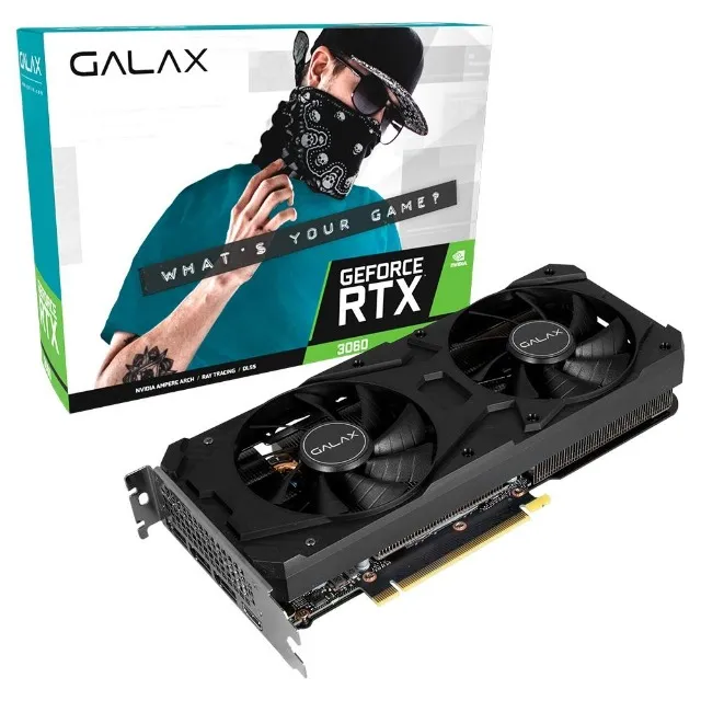 Placa de Vídeo Galax RTX 3060 (1-Click OC), 12GB, Gddr6, 36 Meses de garantia