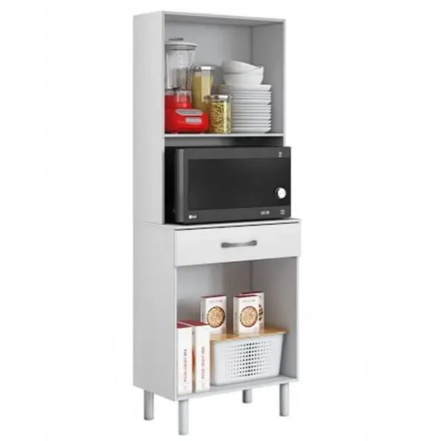 Armário Cozinha Bally 4Pts 1Gv Branco Aramoveis - Entrega Rápida!  - Foto 2