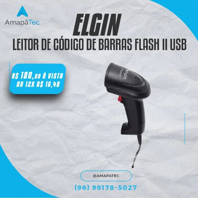 Leitor de Código de Barra Elgin Usb