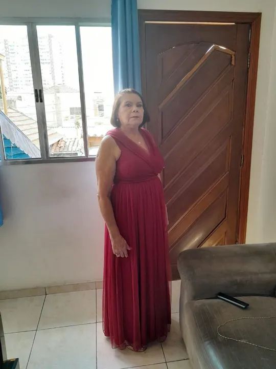 Vestido Longo Vermelho para Festa - Foto 5