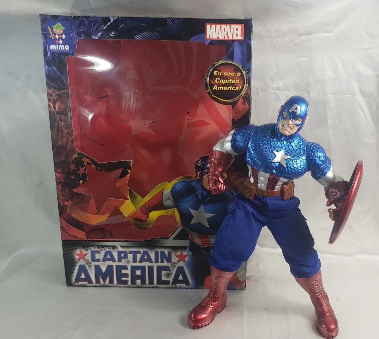 Boneco Capitão América / Edição Diferenciada - Assinado.