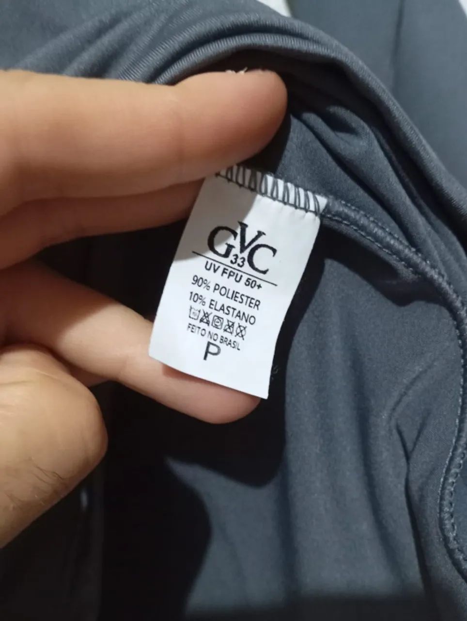 camiseta uv fpu 50+ cinza manga longa feminina tam p - Foto 4