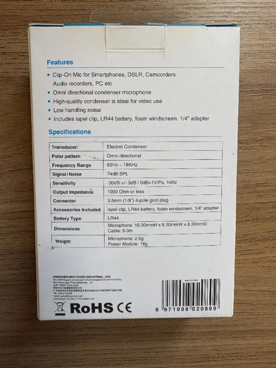 Microfone Boya BY-M164842078062211121