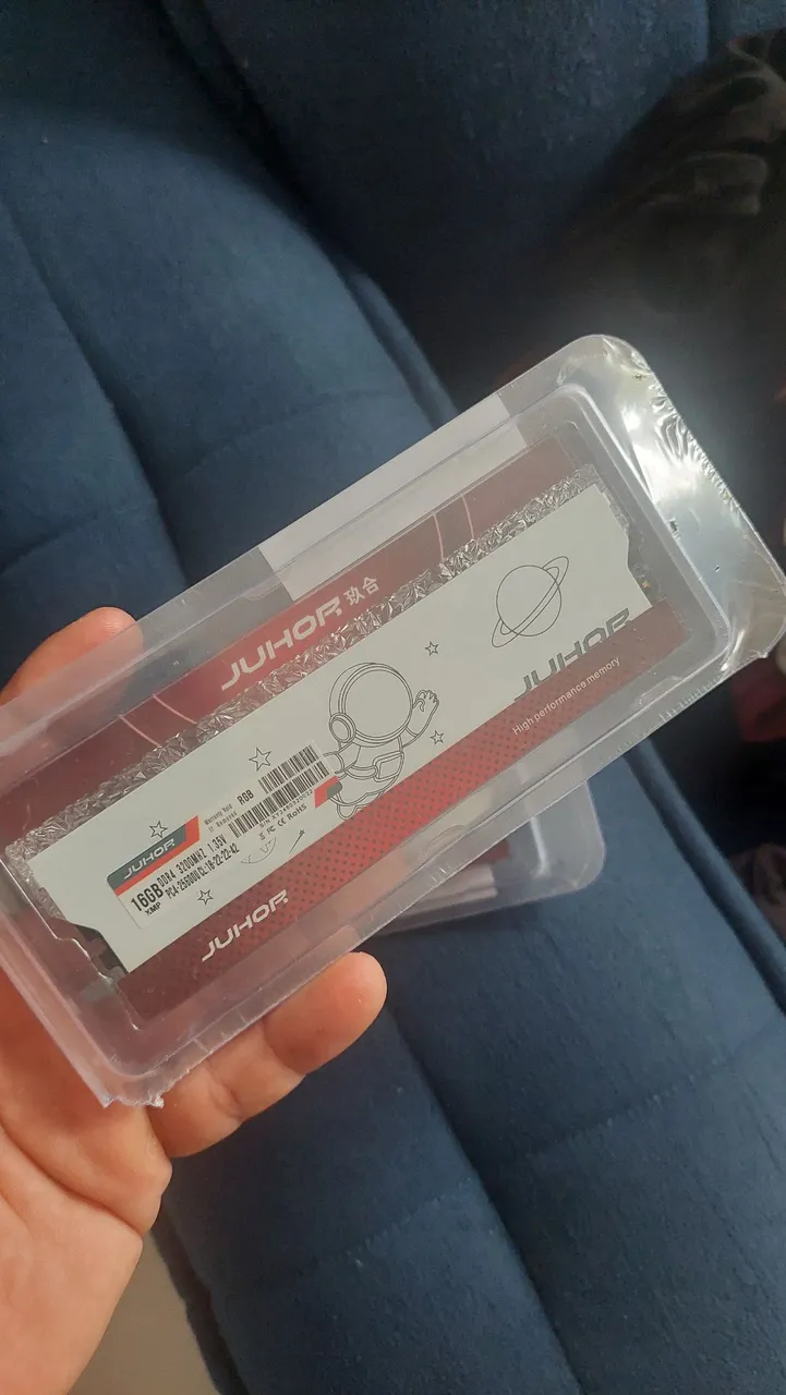 Memória RAM JUHOR 32GB DDR4 (2x16gb)3200MHz RGB