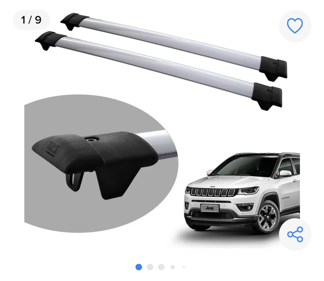 Rack de teto para Jeep Compass
