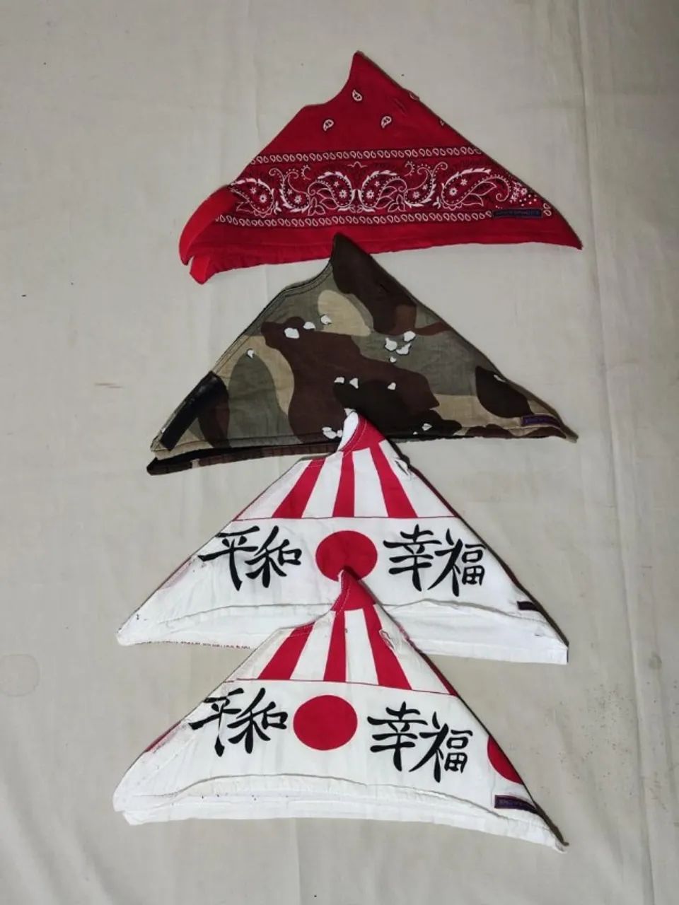 kit 4 bandanas para o rosto máscara snowboard ski japonês oriental camuflado