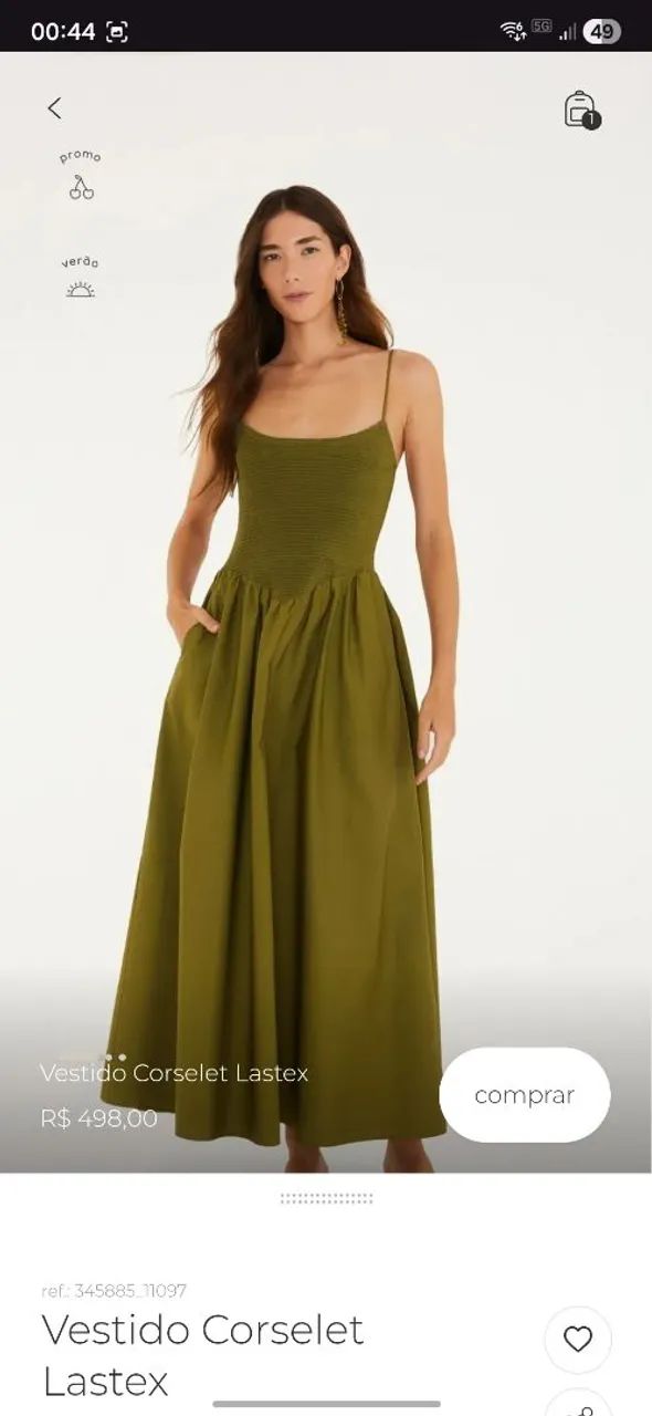 Desapego FARM vestido longo bordô  - Foto 4