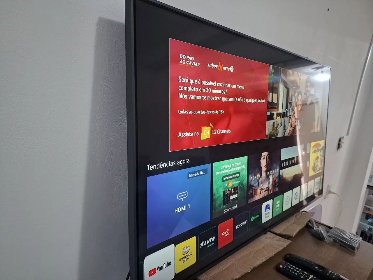 Smart TV LG 50" 4K UHD LED Alexa, ThinQ AI, impecável !!!! - Foto 4