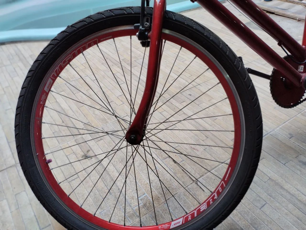 Bike caiçara Aro 26 Vermelha - Foto 4