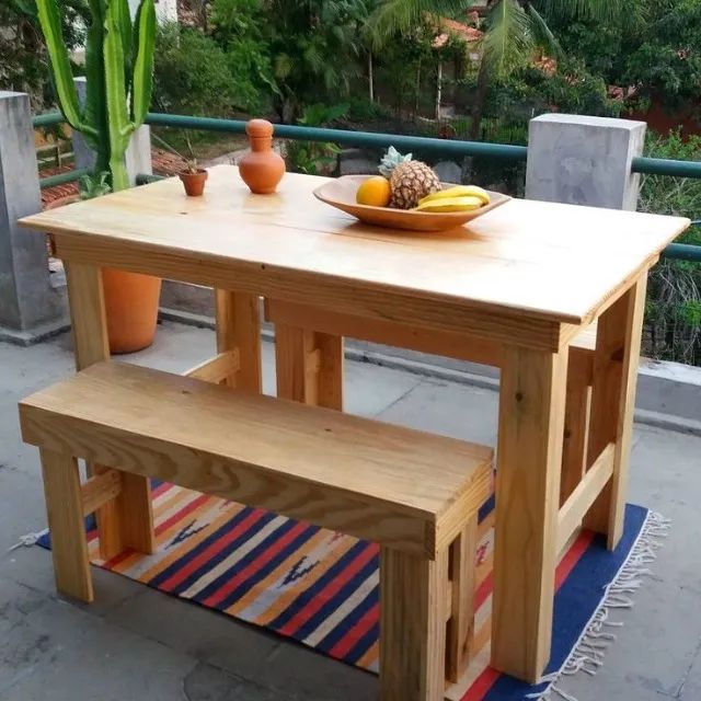 Mesa em Madeira Maciça - Atelier Gato Branco