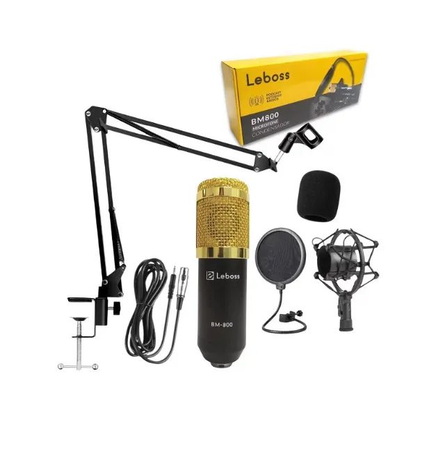 Kit Microfone Condensador Com Braço Articulado  Leboss  - Foto 2