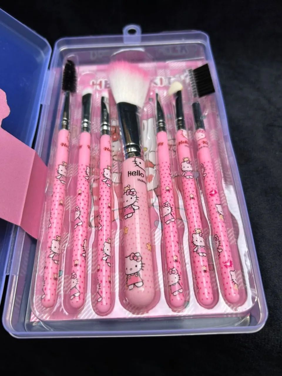 kit de pincéis de maquiagem - hello kitty - Foto 3