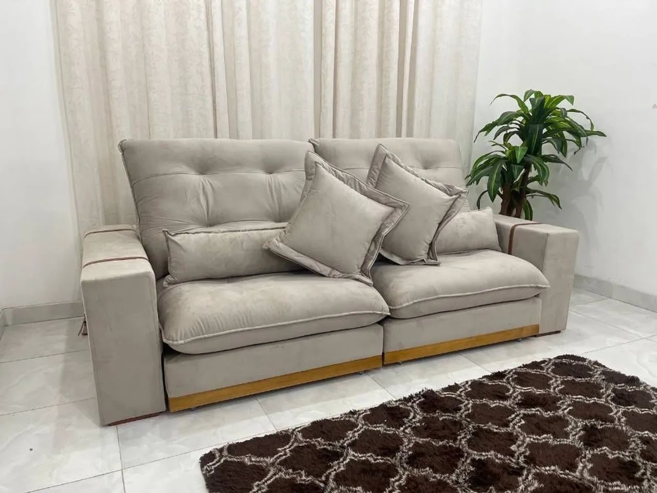 SOFÁ RETRÁTIL RECLINÁVEL ESTE MODELO NÃO PERDE CONFORTO NEM FORMATO LEIA DESCRIÇÃO!! 727LO - Foto 2