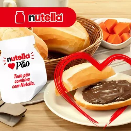 kit 3 potes de Nutella Creme De Avelã Com Cacau Pote Grande 650g - Foto 3
