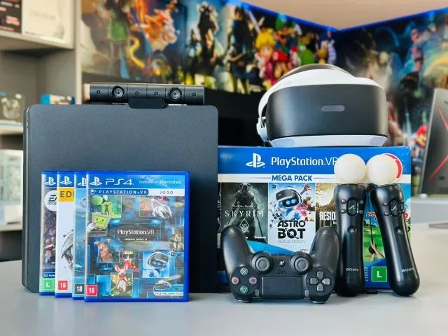 PS4 Slim 500GB Controle VR 12X SEM JUROS Loja World