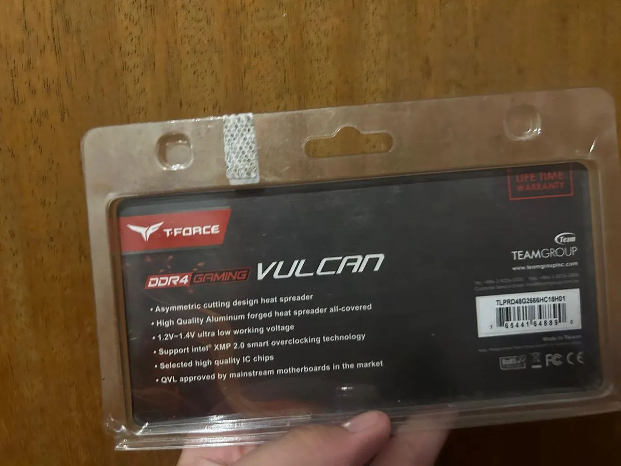 Memória RAM 8GB DDR4 T-force vulcan 2666mhz 1.2V CL18 - Foto 4