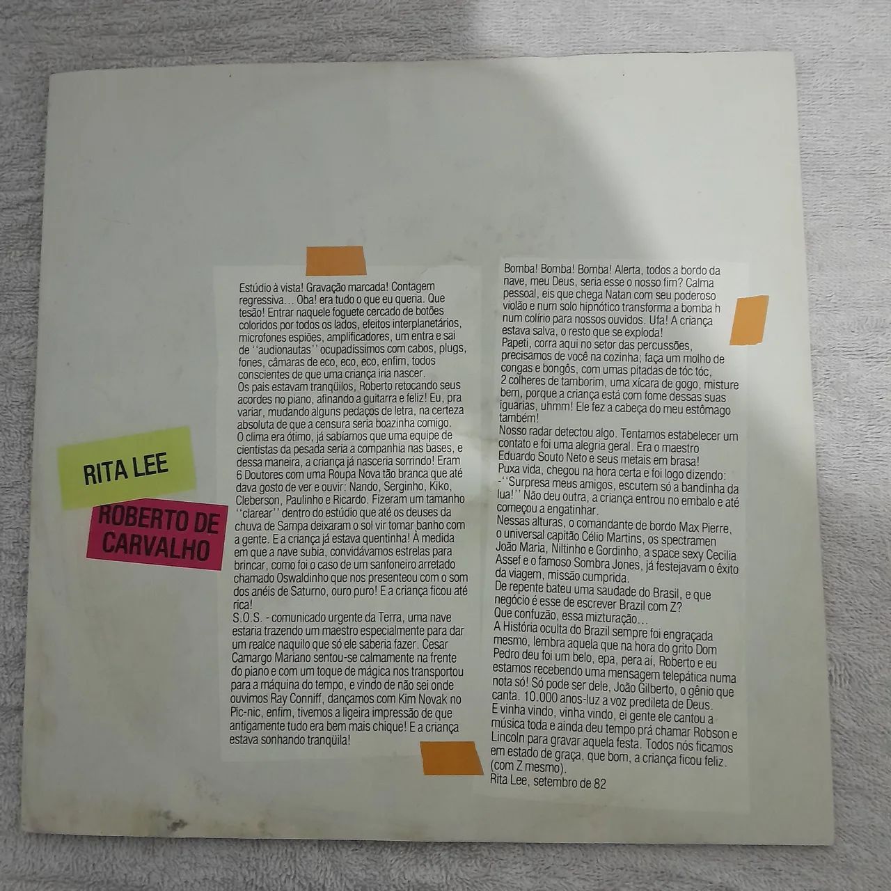 Lp vinil Rita Lee - Roberto de Carvalho  - Foto 3