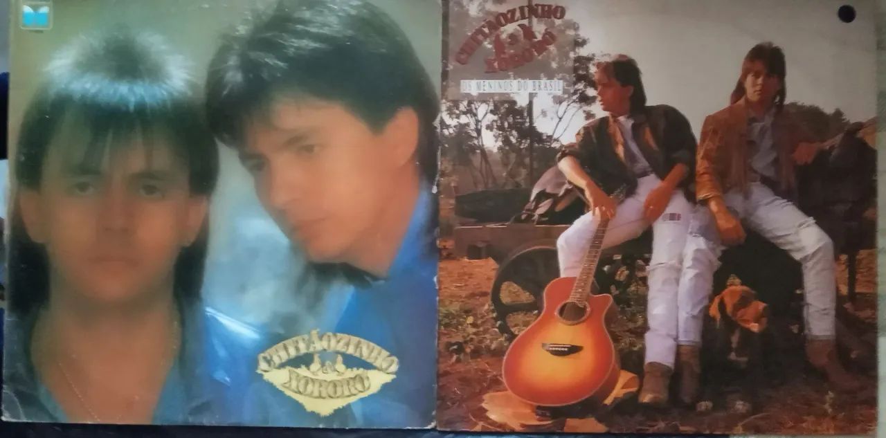 LP - Disco vinil - Combo 2 Discos vinil - Chitãozinho & Xororó - Os meninos do Brasil 