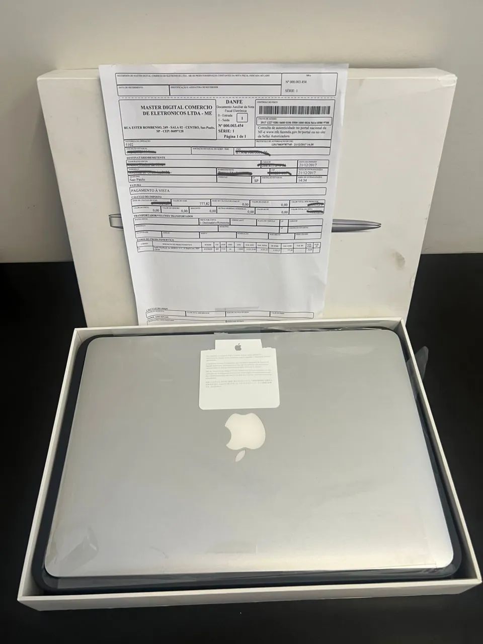 MacBook Air 13? 2017 - i5 8GB SSD 128GB - IMPECÁVEL, Caixa e nota