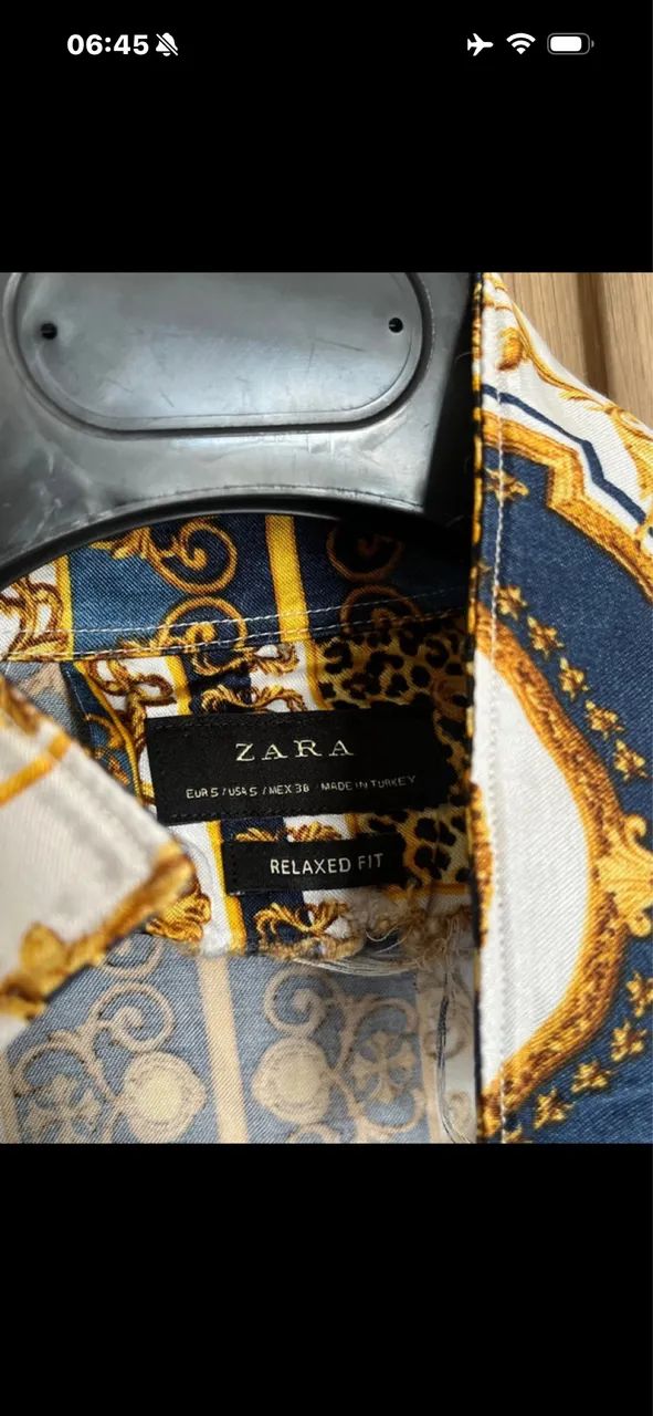 Camisa Zara barroco estilo Versace - Foto 3