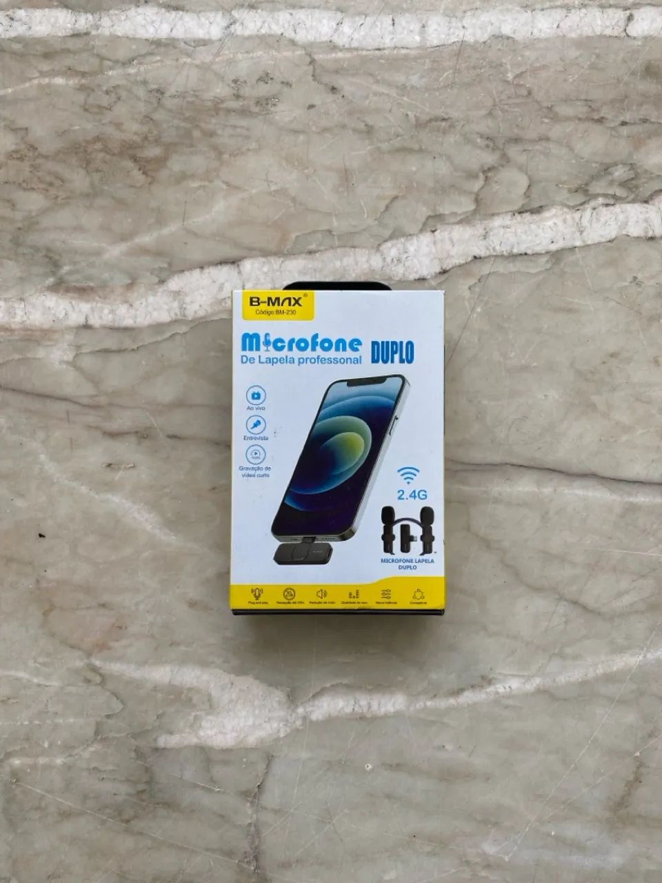 Microfone de Lapela Duplo B-MAX BM-230