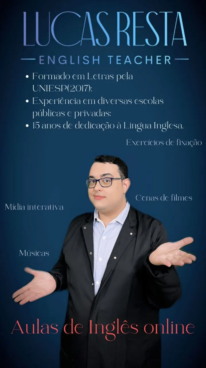 Professor de Inglês(Teacher)- aulas online