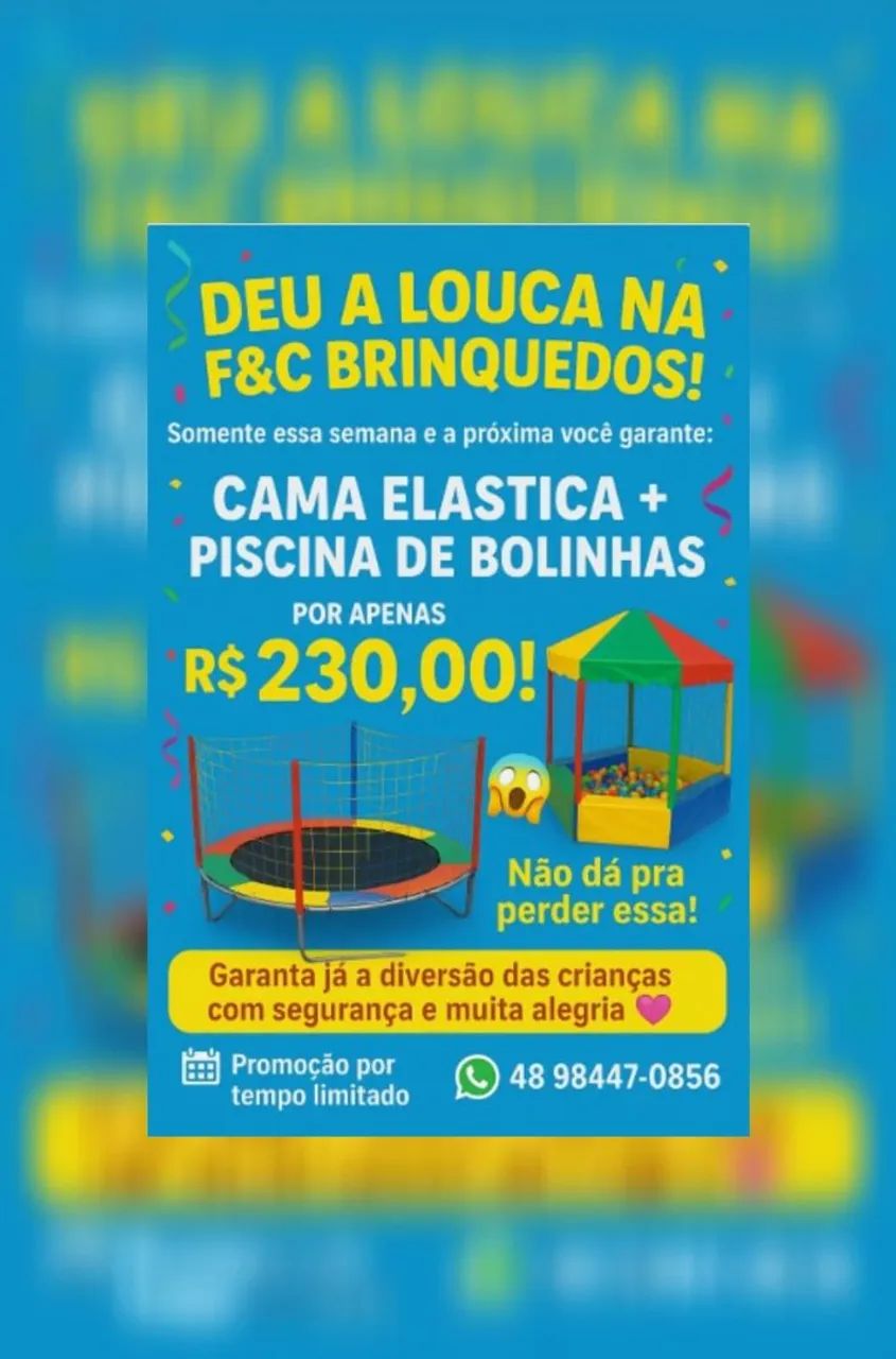 Aluguel de cama elástica e piscina de bolinhas infantil  - Foto 3