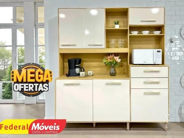 Armário Off White De Cozinha PRONTA ENTREGA