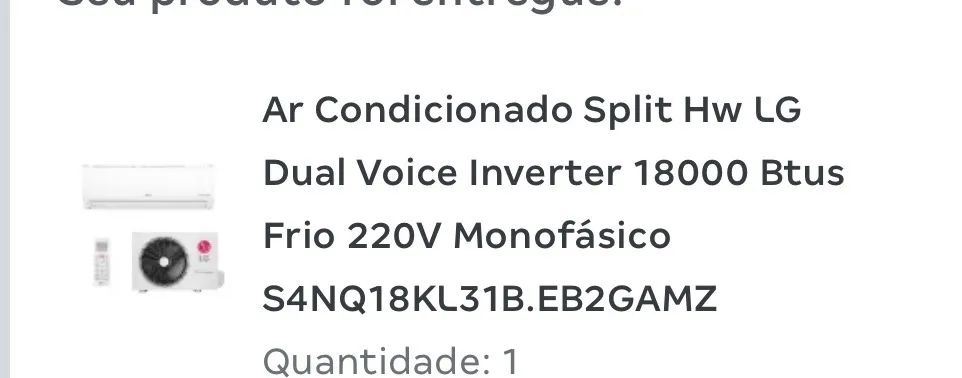Ar Condicionado Split HW Lg