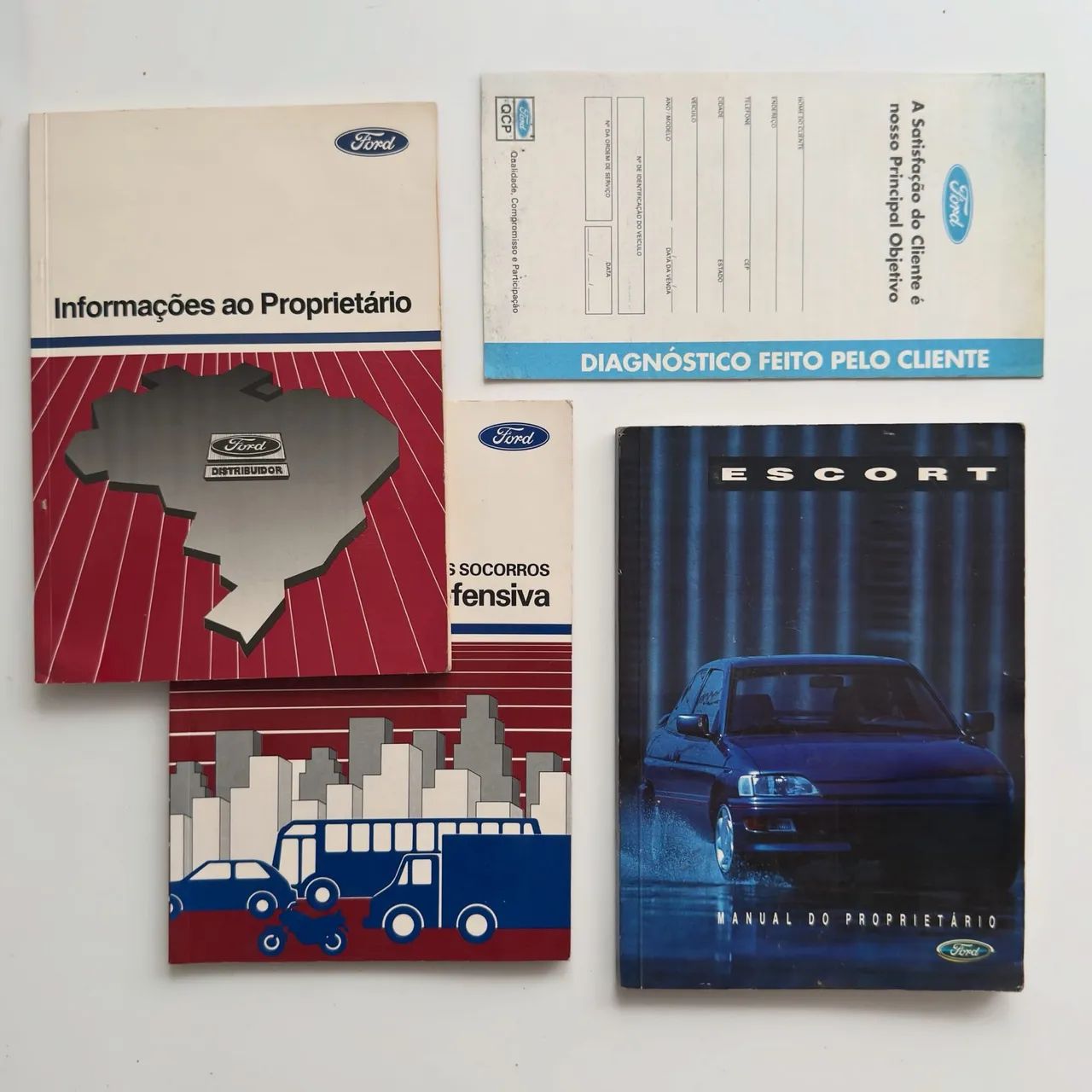 Manual do Proprietário Original Ford Escort 1993 - Peças para