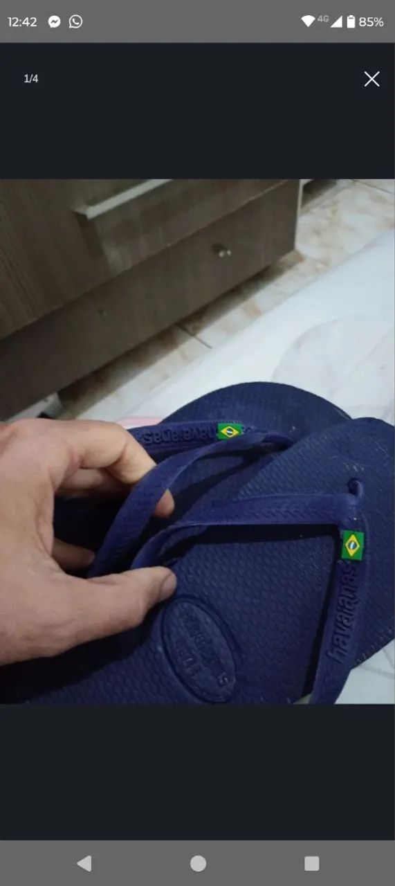 2 pares de Chinelos Havaianas 44 novo