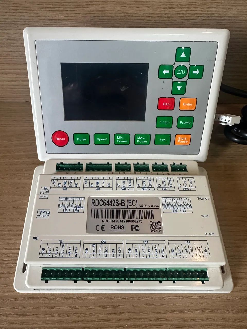 Controladora Ruida RDC6442S-B (EC) - Painel + Placa - Corte e Gravação a Laser