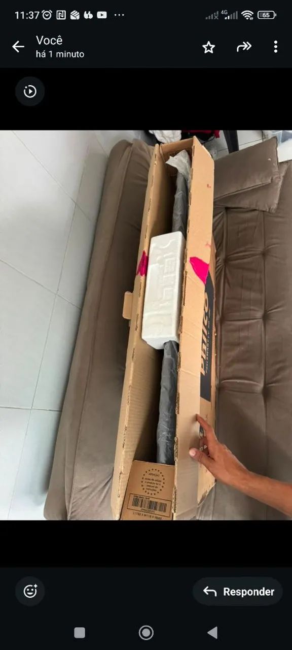 Smart TV PHILCO 50 " 4K LED NOVAA Android Nova na caixa - Foto 4