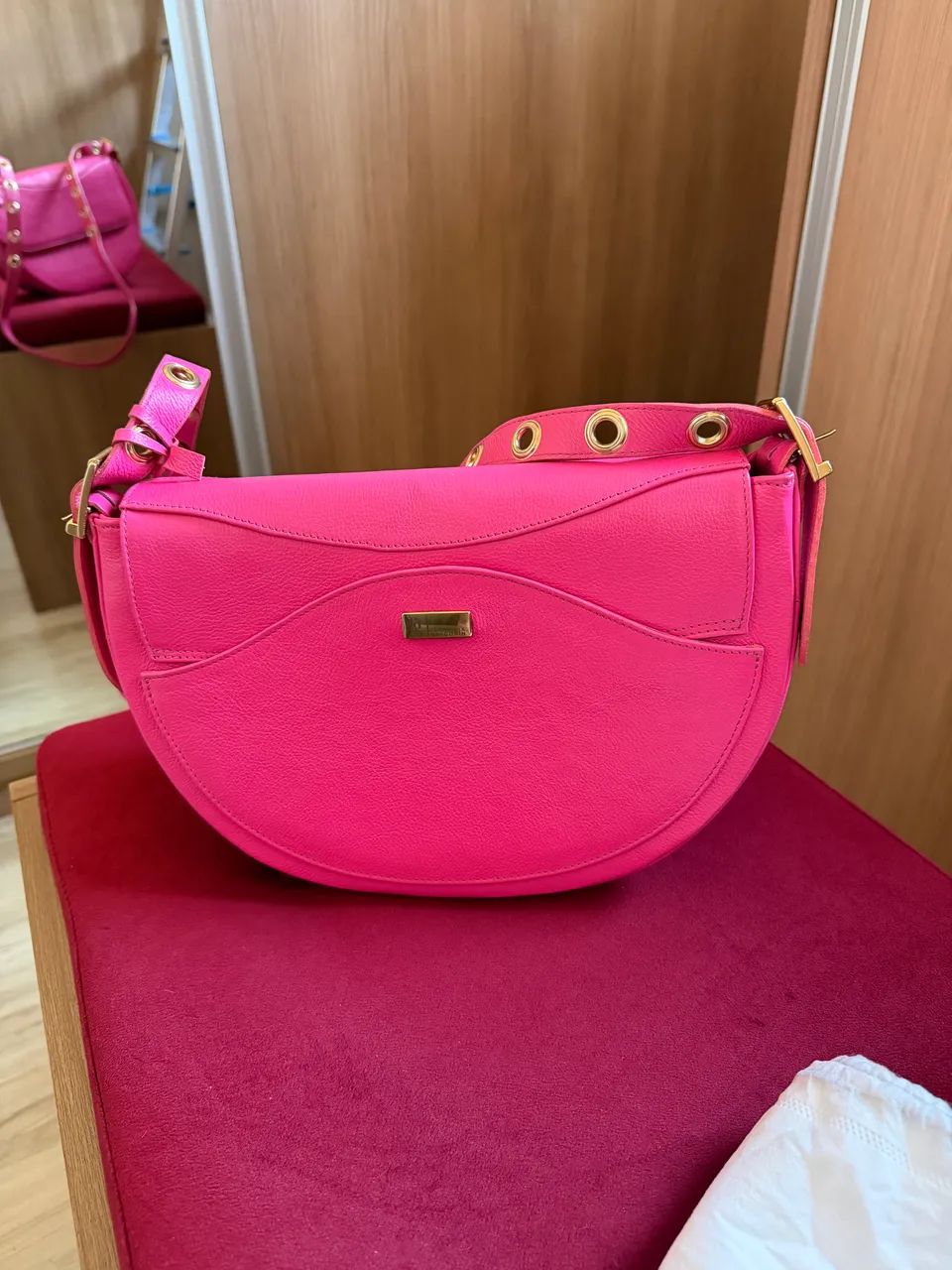 Bolsa Nicole couro legítimo - Fernanda Gregorin  - Foto 2