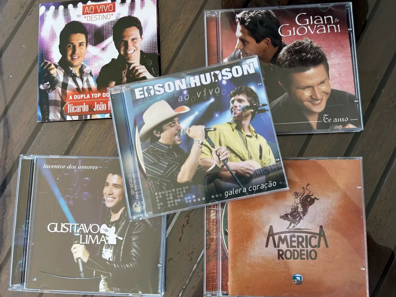 Kit 5 CDs originais Gian&Giivanni, Gustavo Lima e outros