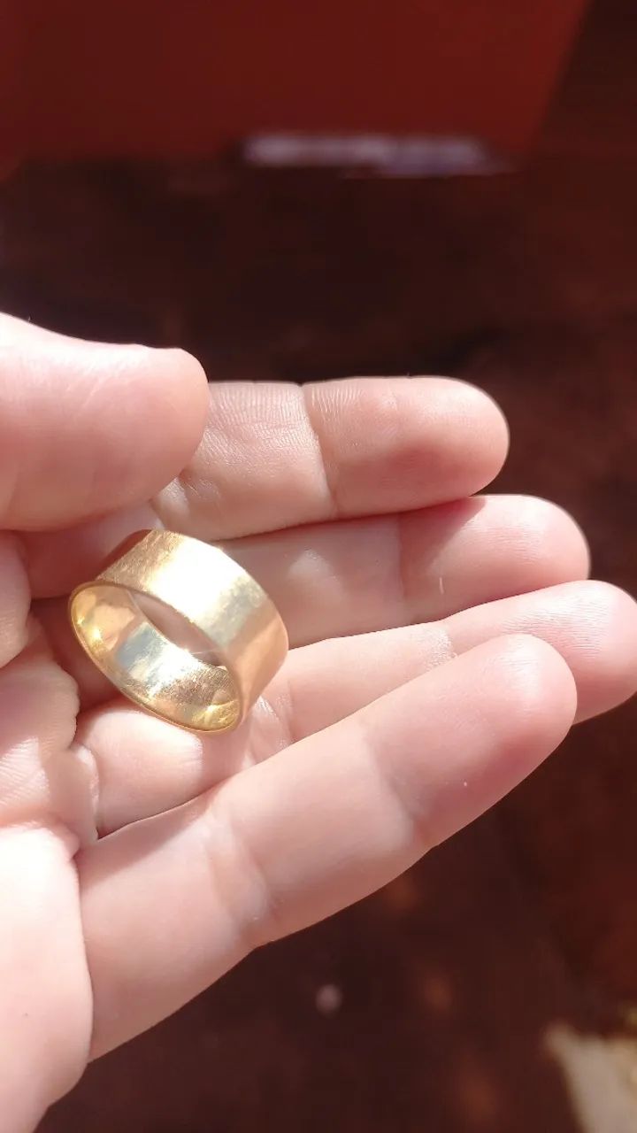  VENDO ALIANÇA DE OURO 18K   - Foto 5
