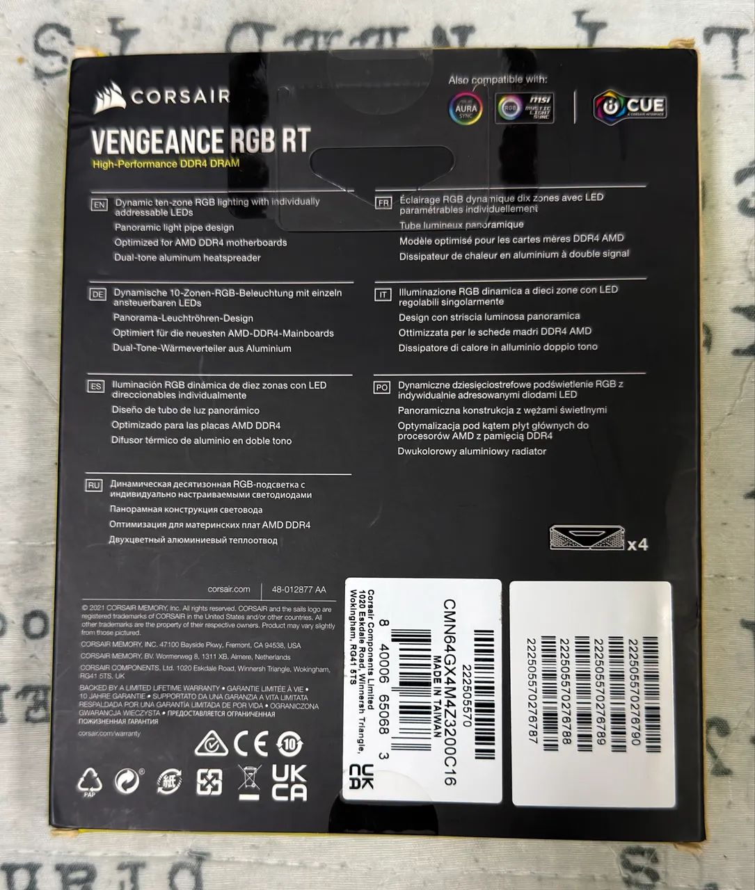 Memória ddr4 corsair veagence rgb 32Gb 3200Mhz - Foto 3