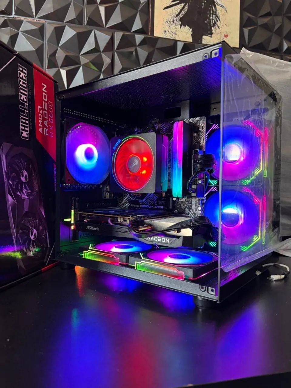 Pc gamer Ryzen 5 5600x com RX 6600