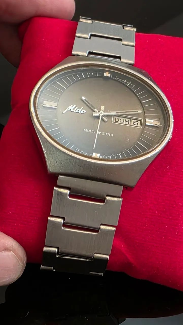 Relógio Mido Maracanã Multistar Automático 25 rubis Caixa Pulseira