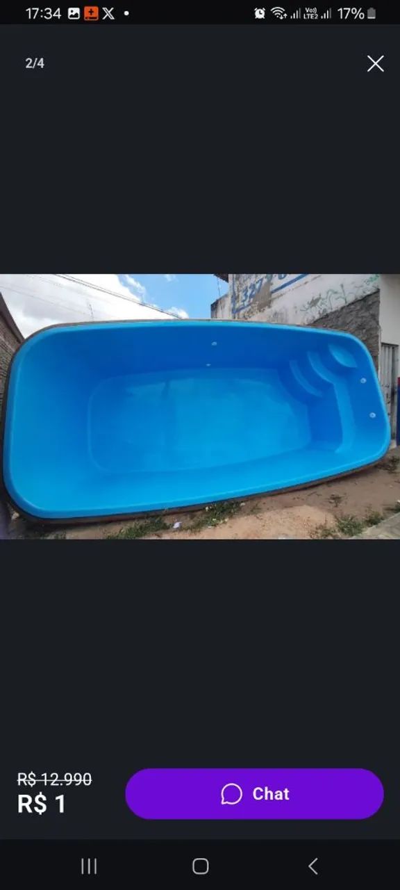 Piscina de fibra 