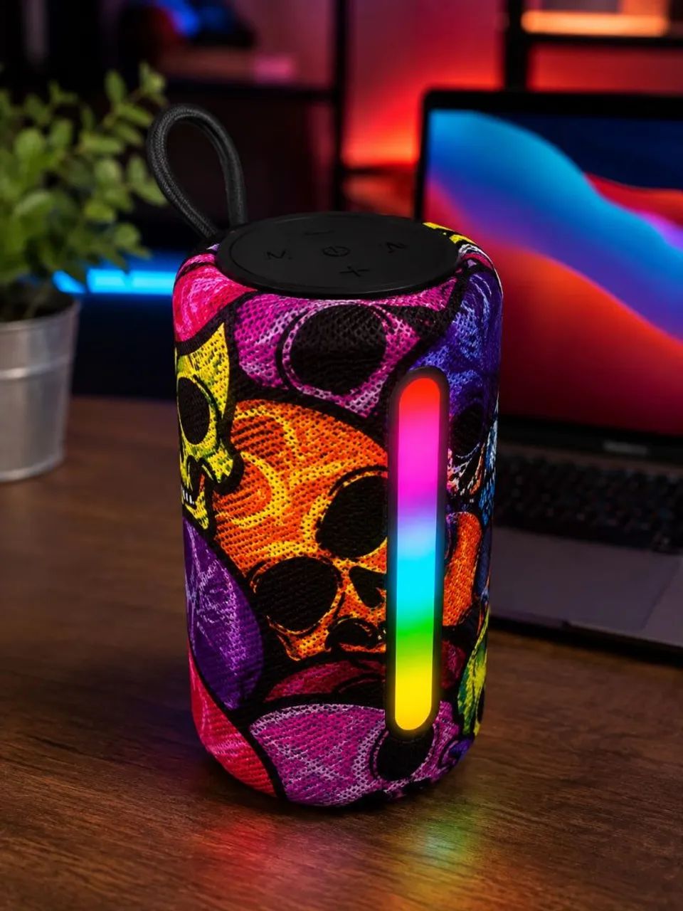 Caixa de Som Bluetooth Xtrad XDG-225 20W RGB USB - Foto 4