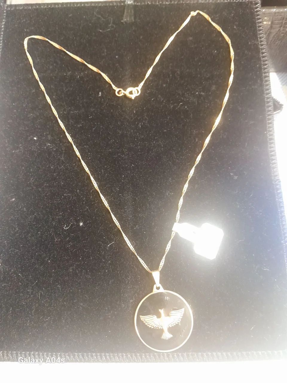 Cordão bijouteria 40 cm com pendente medalha  - Foto 4