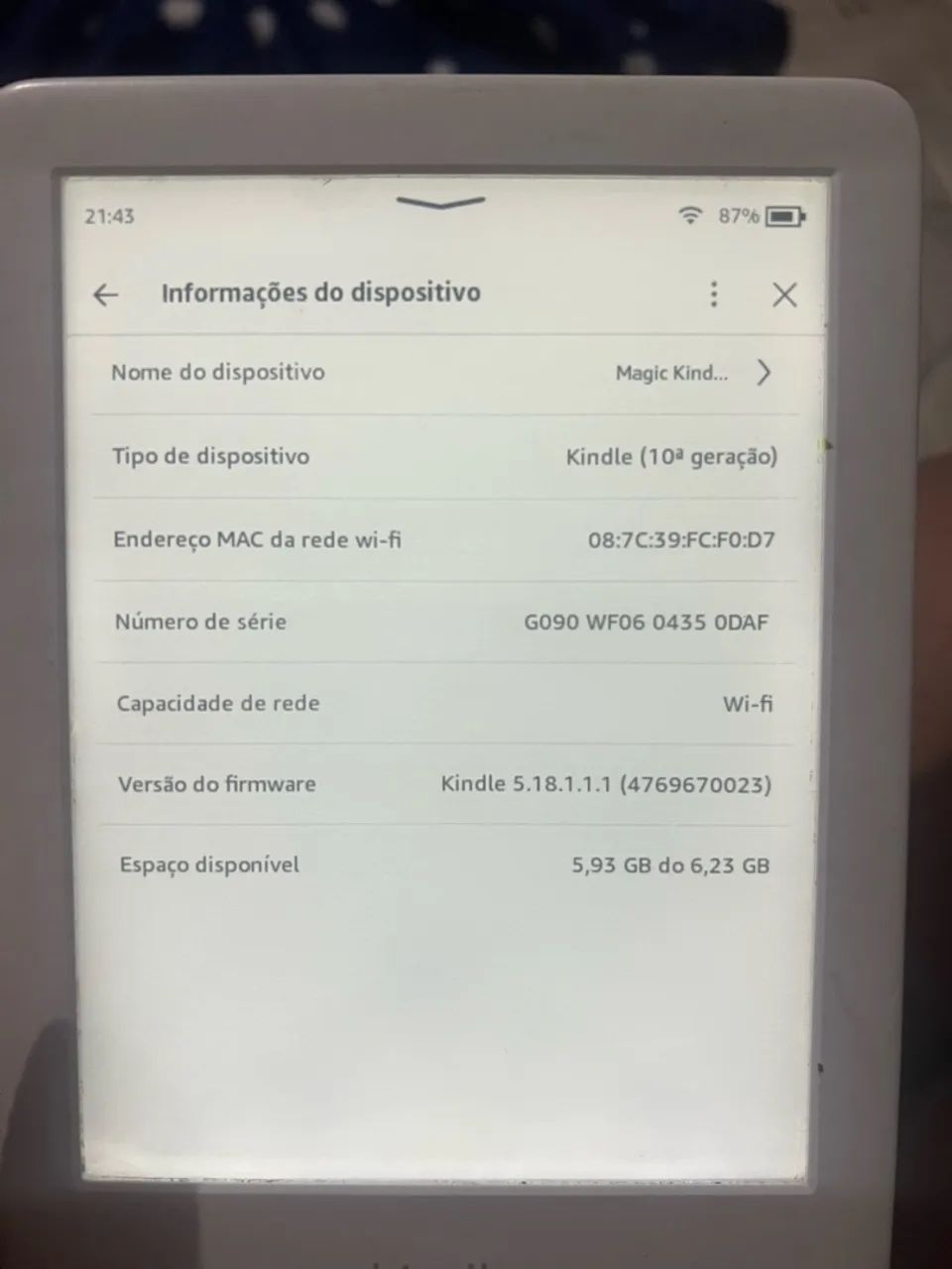 Kindle 10 geração  - Foto 3