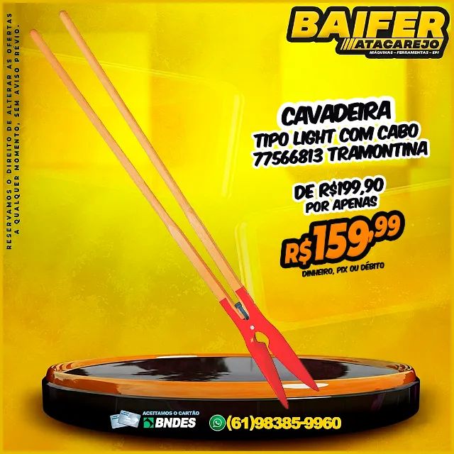 Cavadeira Tipo Light Com Cabo * Tramontina