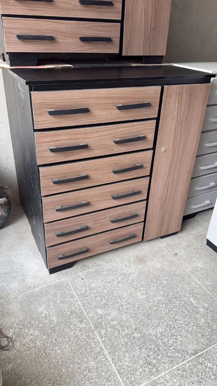 Cômoda roupeiro de 6 gavetas e sapateira. - Foto 3