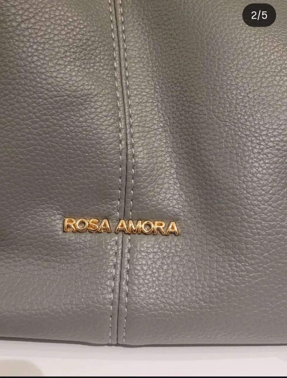 Bolsa em Pu Rosa Amora