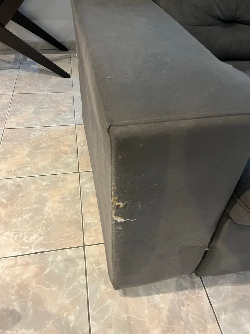 Sofa retratil cinza - Foto 3