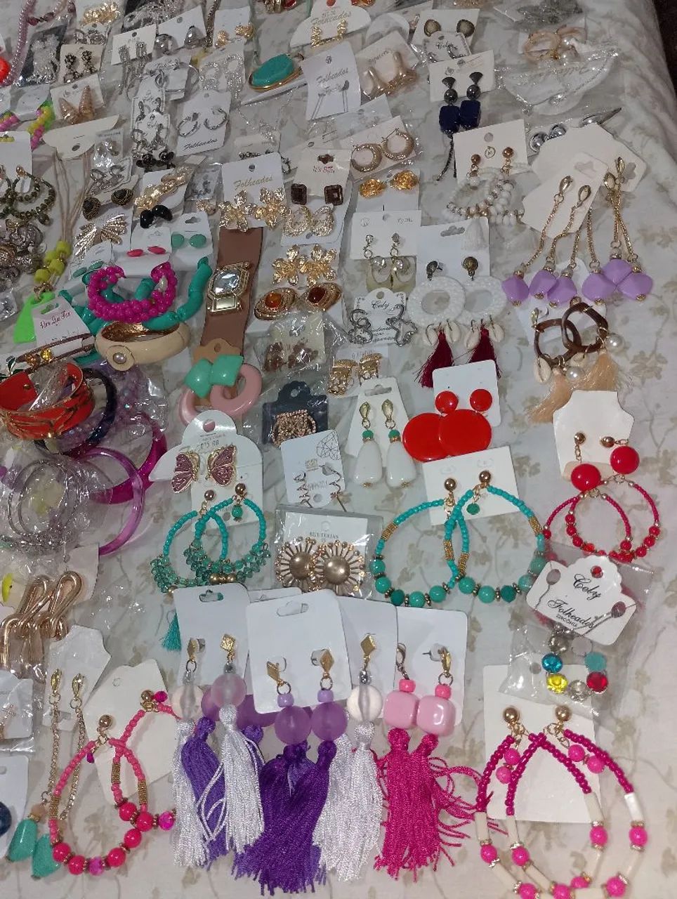 Colares brincos pulseiras lote - Foto 5